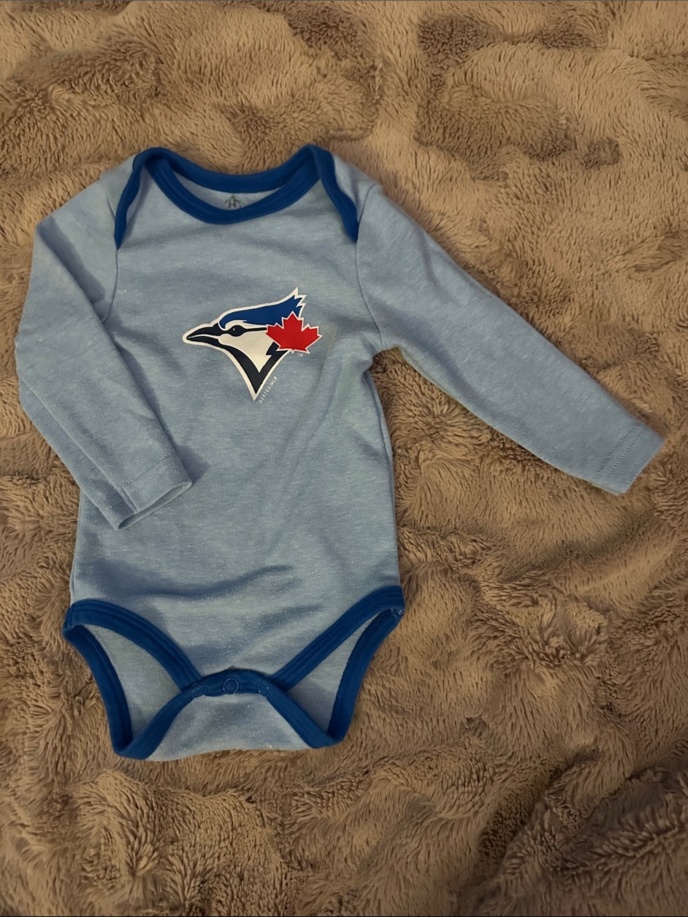 Toronto Blue Jays Long-Sleeve Bodysuit, 0-3 months (8-12 lbs)